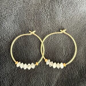 Beautiful gold filled moonstone earrings